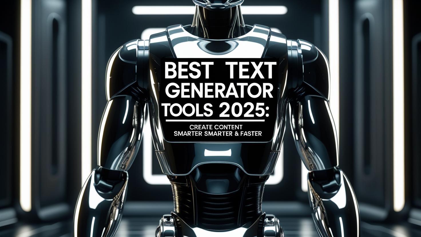 Best AI Text Generator Tools in 2025: Create Content Smarter & Faster